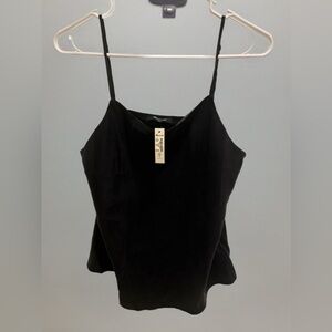 Madewell Black Silk Camisole Top